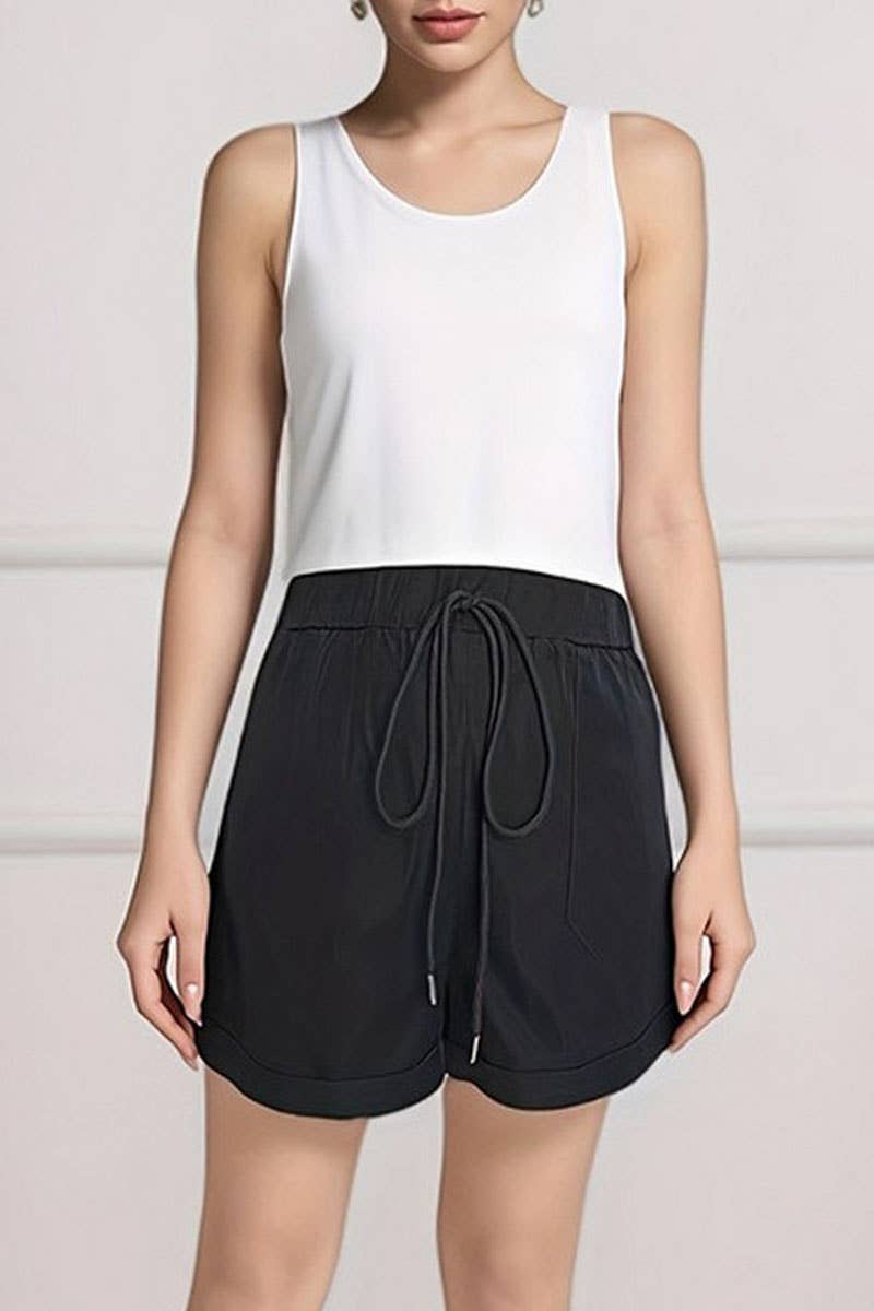 CWBSP0498_SUMMER HIGH WAIST CASUAL SPORTS SHORTS