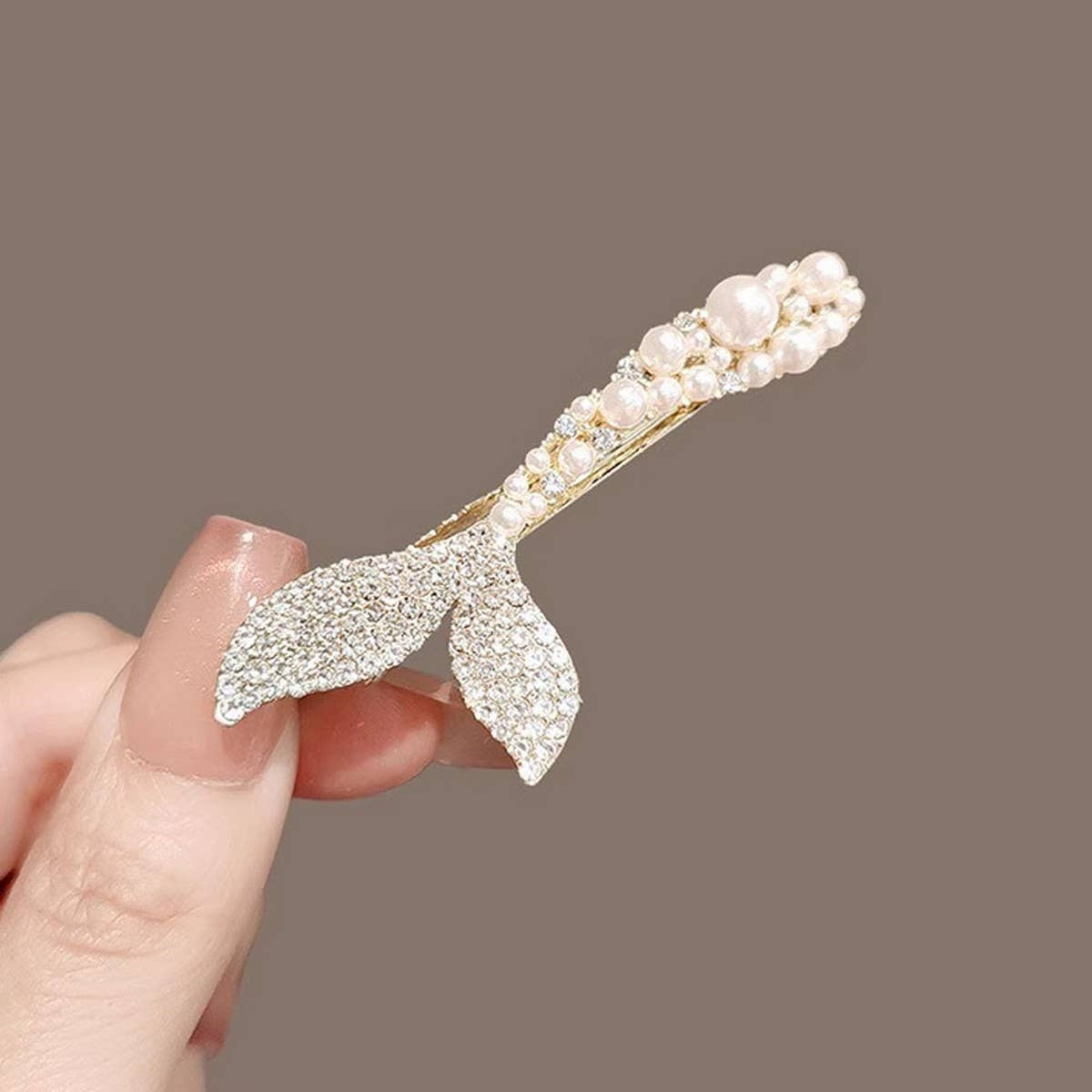 BUTTERFLY HAIRPIN RHINESTONE DUCKBILL HAIRPIN_CWAHA4665