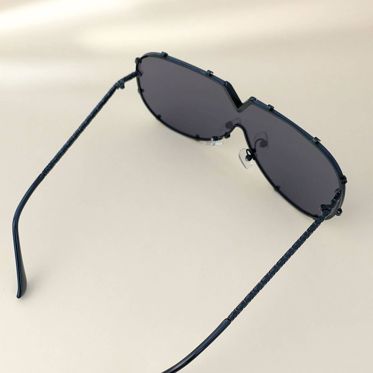 METAL FRAME ONE-PIECE LENSES SUNGLASSES