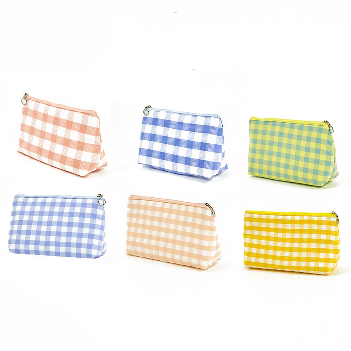 SIMPLE PLAID TOILETRY BAG COSMETIC BAG_CWAB1848