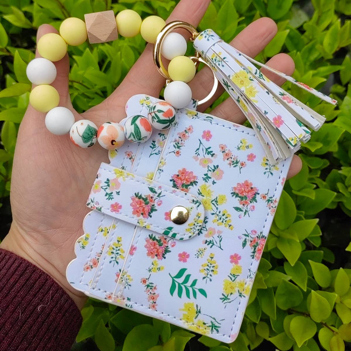 DIAMOND GEOMETRIC WALLET KEYCHAIN