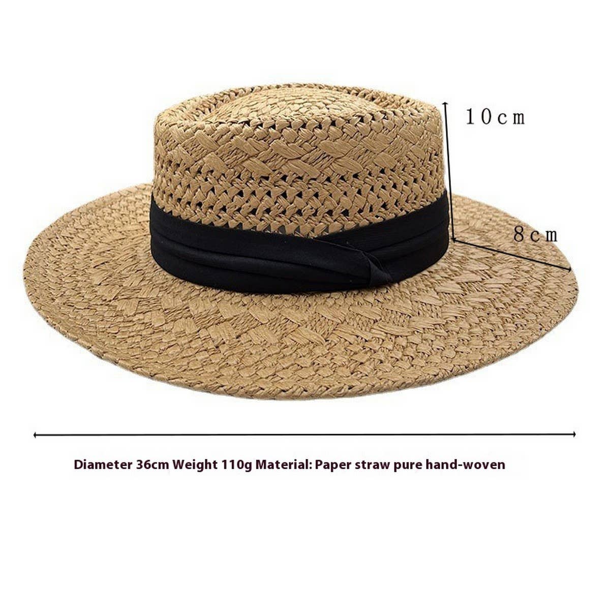 Summer beach woven straw hat for women_CWAH3403