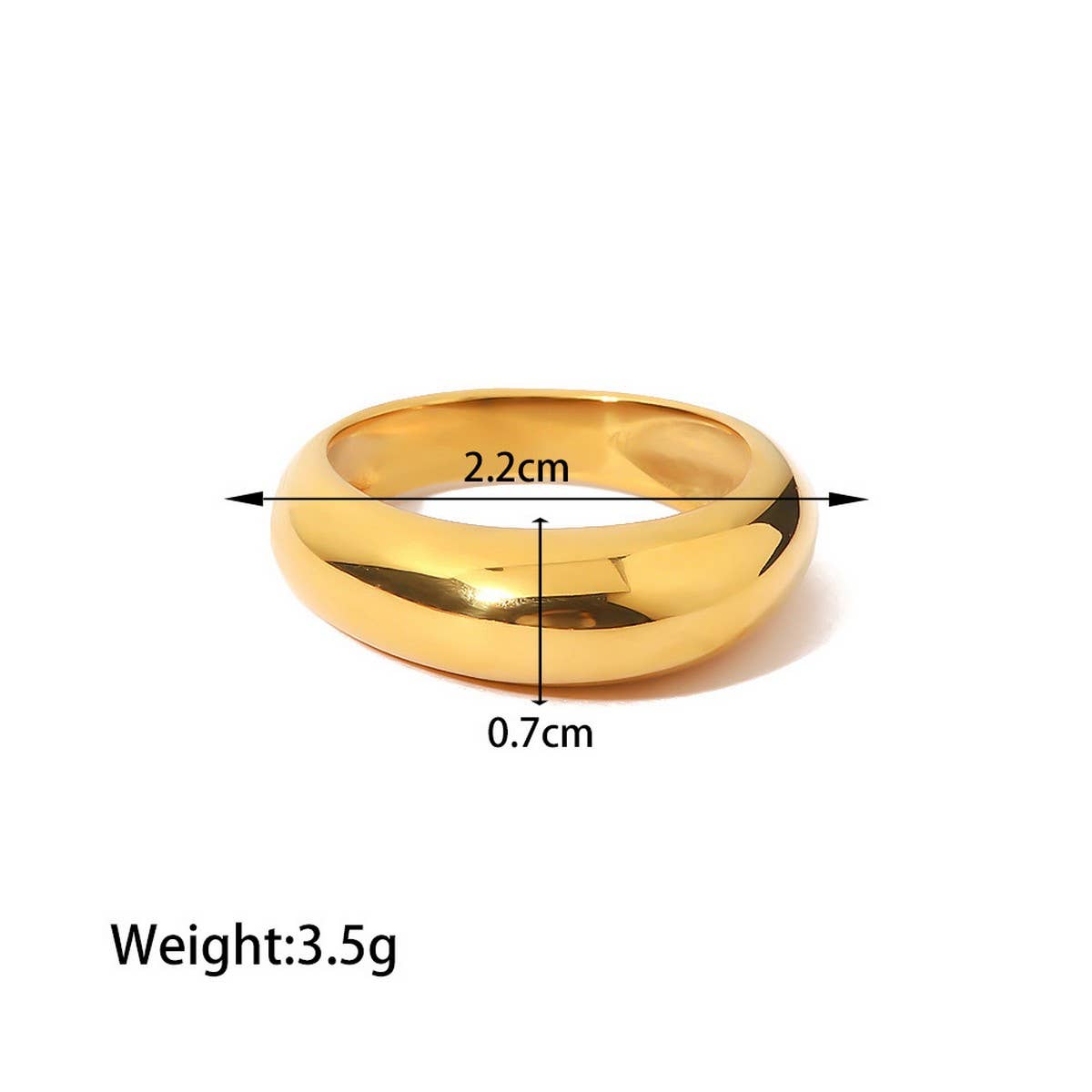Luxury Stainless Steel Finger Chain Ring Bracelet