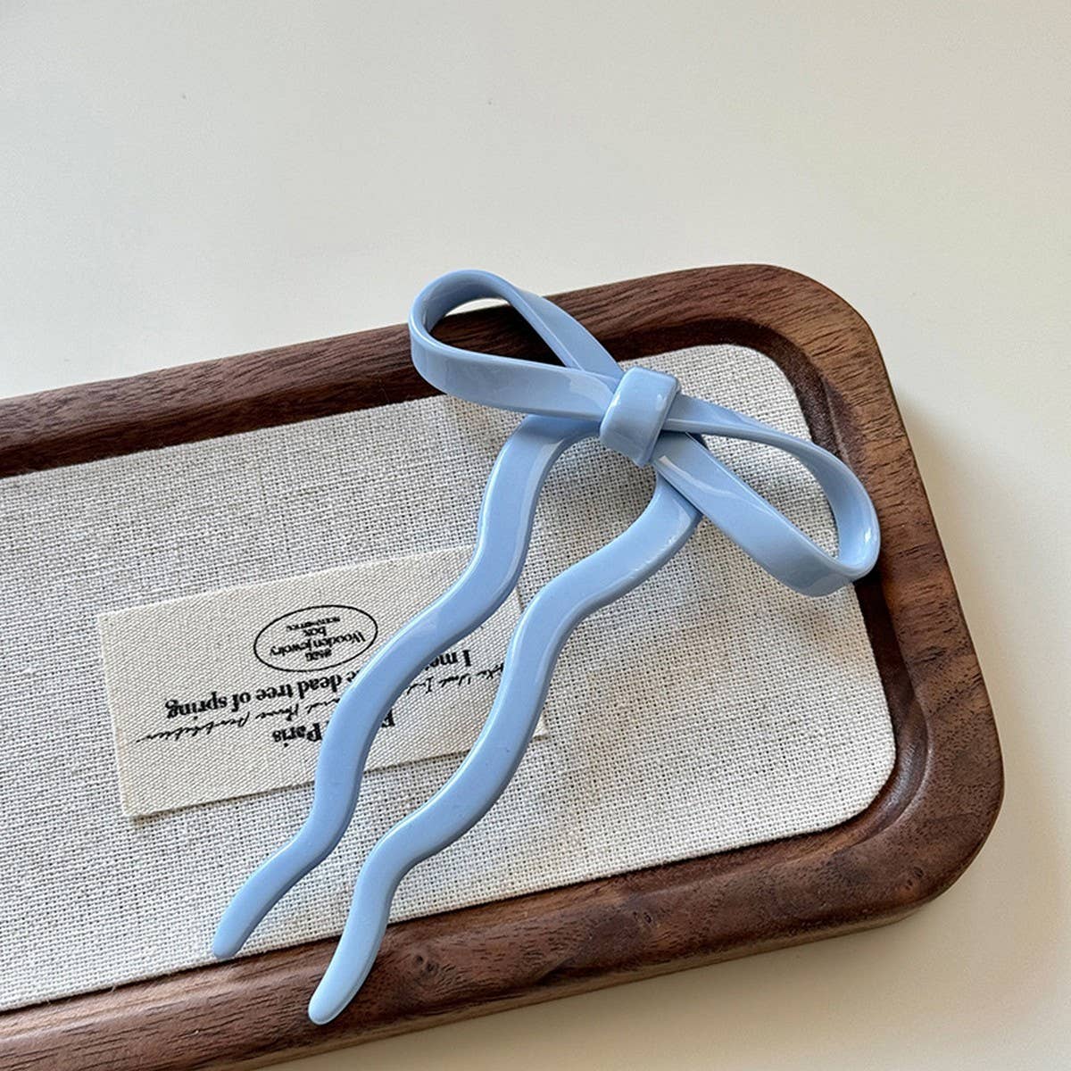 Elegant Bow U-Shaped Hair Stick - Sweet Bun Pin