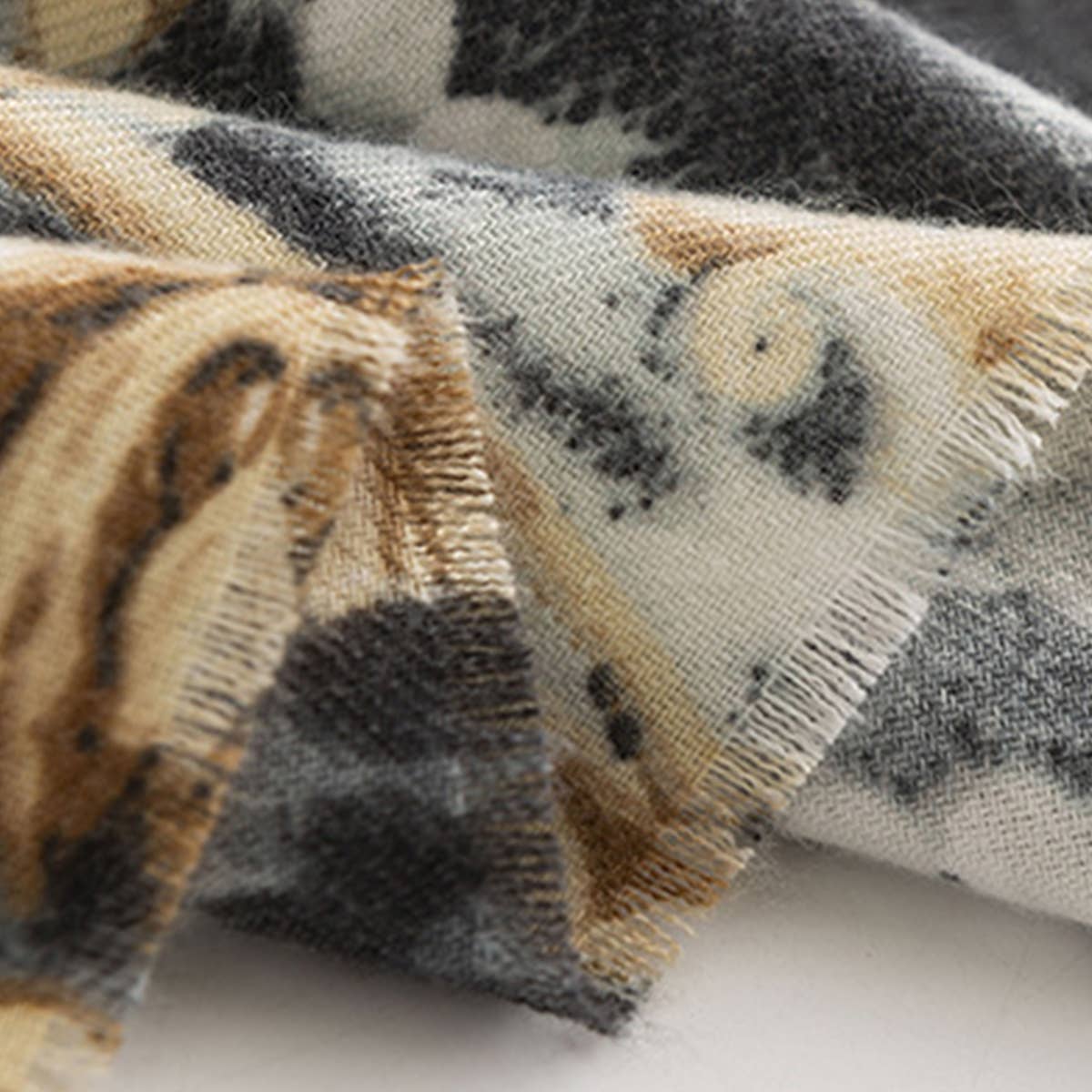 Leopard Print Scarf - Chic Warm Shawl for Women