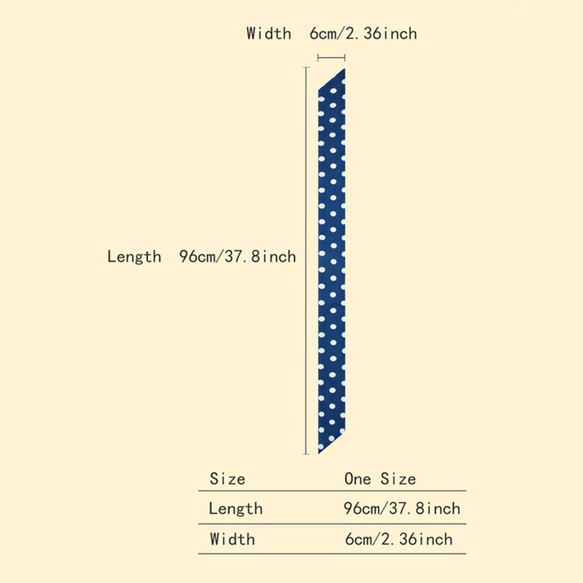 Silky Bowknot Scarf with Floral Letter Design