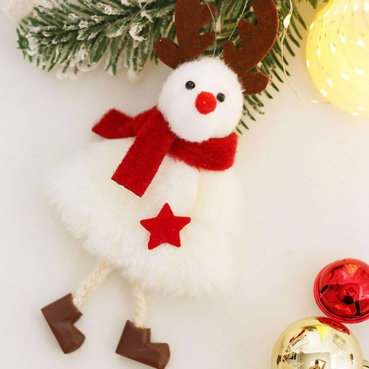 INS Cute Snowman & Santa Doll Christmas Decor_CWAJE05404