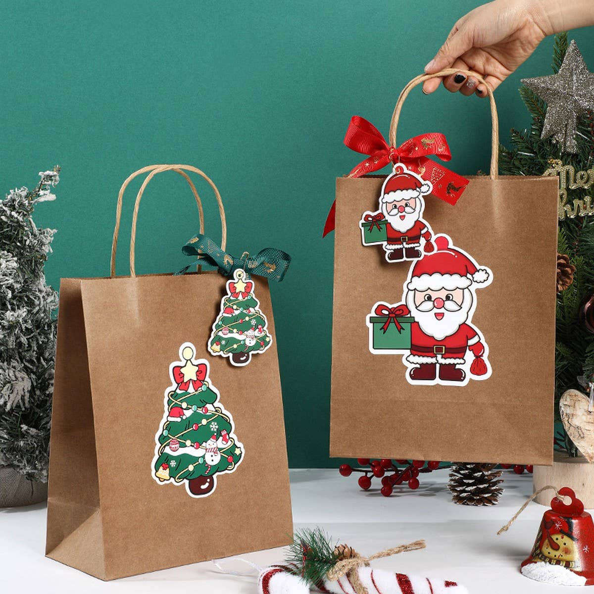 CWMM9361_CHRISTMAS CHILDREN'S GIFT PACKAGING BAG TOTE BAG
