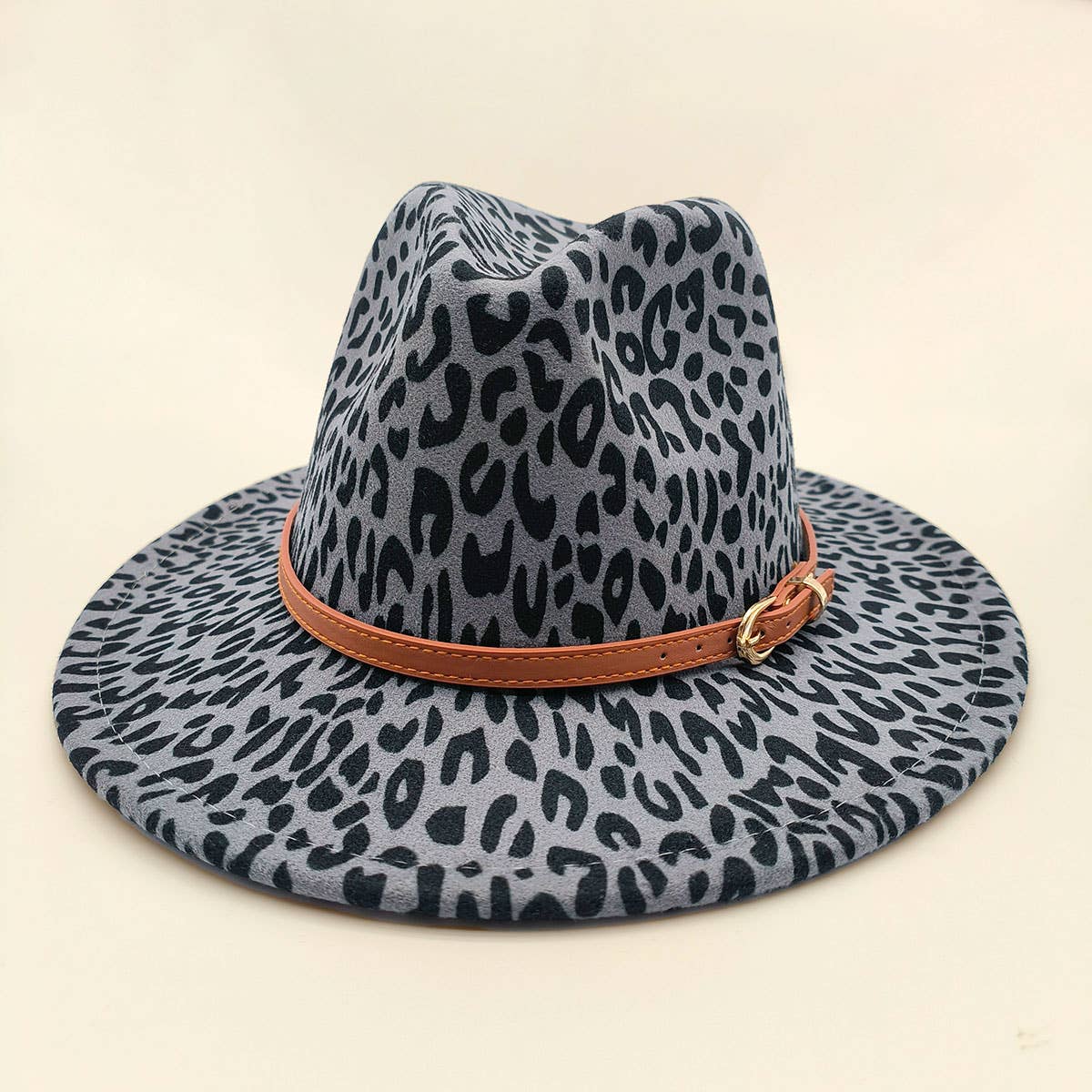 WOMEN WARM AND SIMPLE LEOPARD PANAMA HAT_CWAH0704