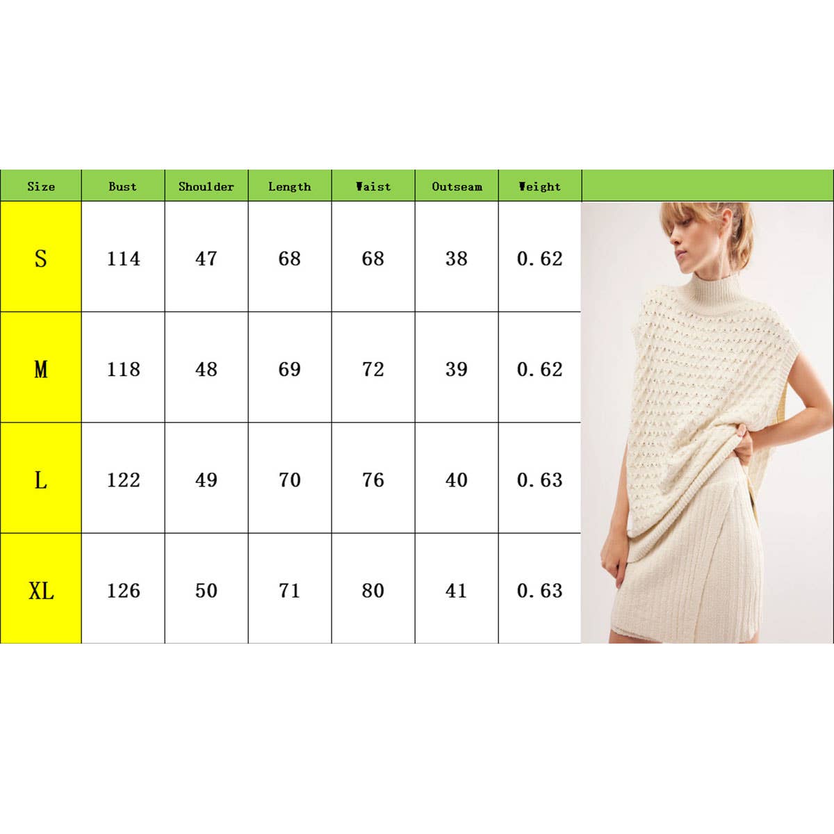 SOLID COLOR LOOSE WOOL VEST SKIRT TWO-PIECE SET