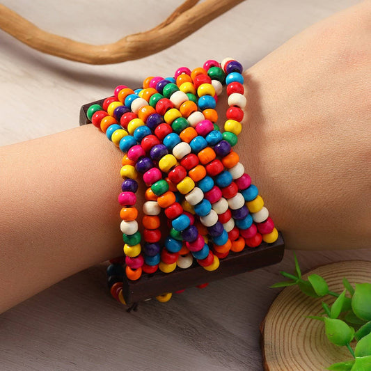 HAND-WOVEN ETHNIC RETRO WOODEN BRACELET