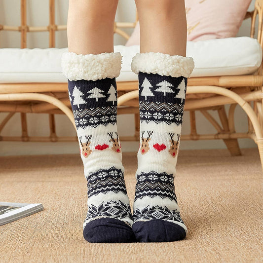 HOME NON-SLIP PLUSH INDOOR SLIPPERS