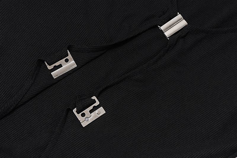 Fashion Sexy Lazy Deep V Crop Top Long Shirt