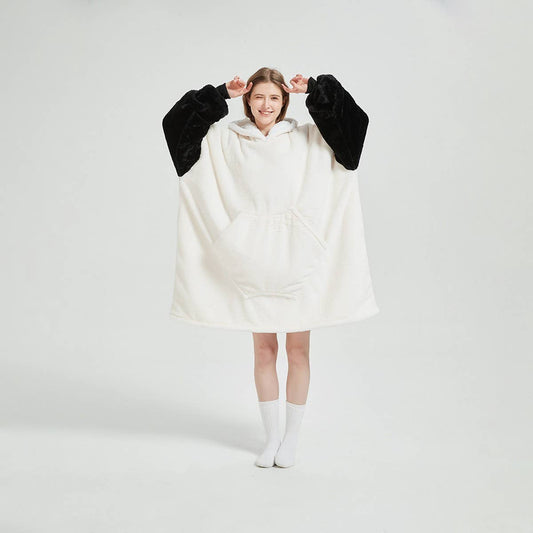 Couple¡¯s Panda Cartoon Long Sleeve Hoodie Pajamas