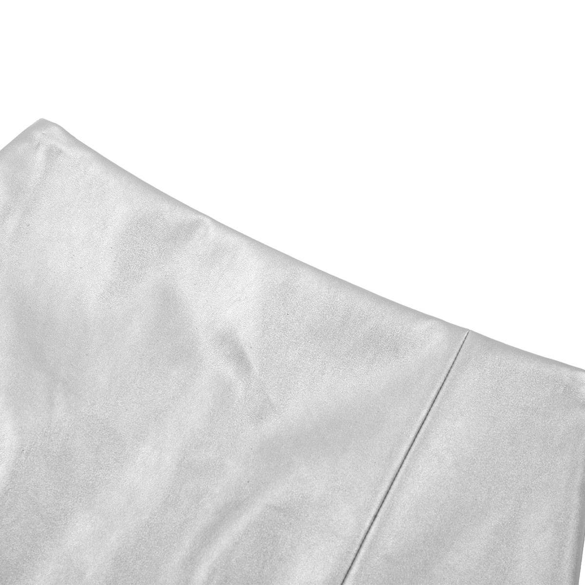 PU SLIT LEATHER SKIRT SEXY HIGH WAIST ZIPPER SKIRT_CWBSS0383