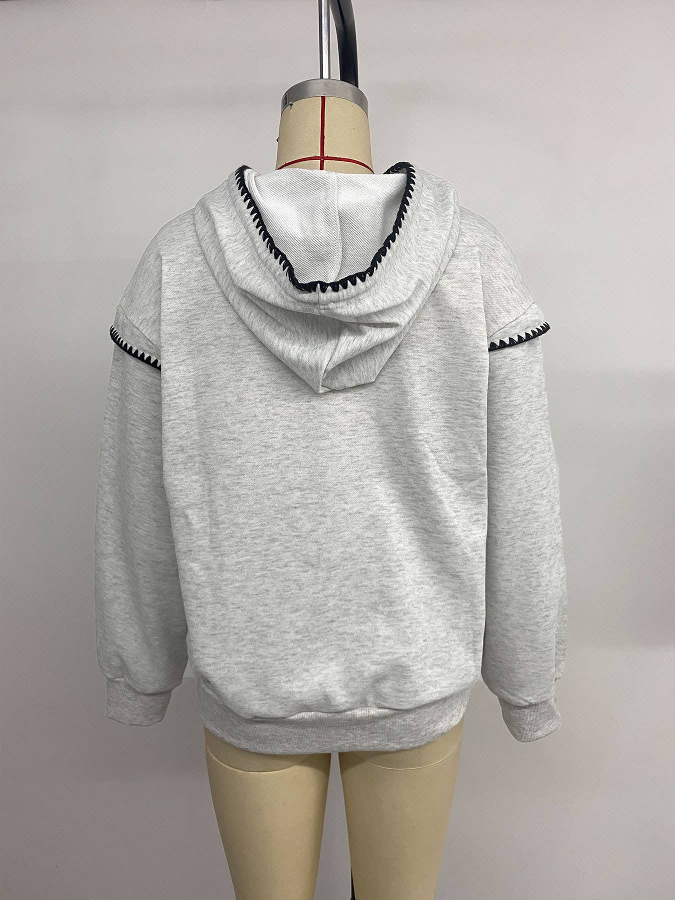 Two versatile long-sleeved hooded sweatshirts