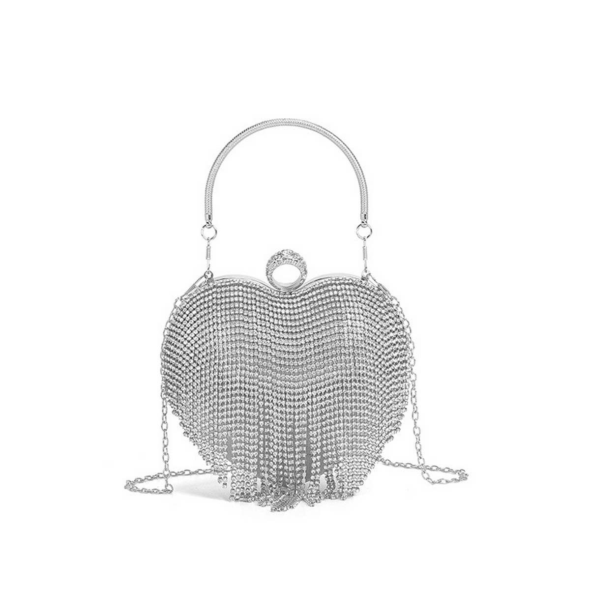 HEART-SHAPED TOP-HAND RHINESTONE EVENING BAG_CWAB3600