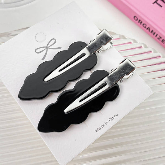 Acrylic dopamine scratch-free hair clips