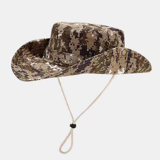Camo Outdoor Sun Hat for Hiking &Fishing Adventure_CWAH3884