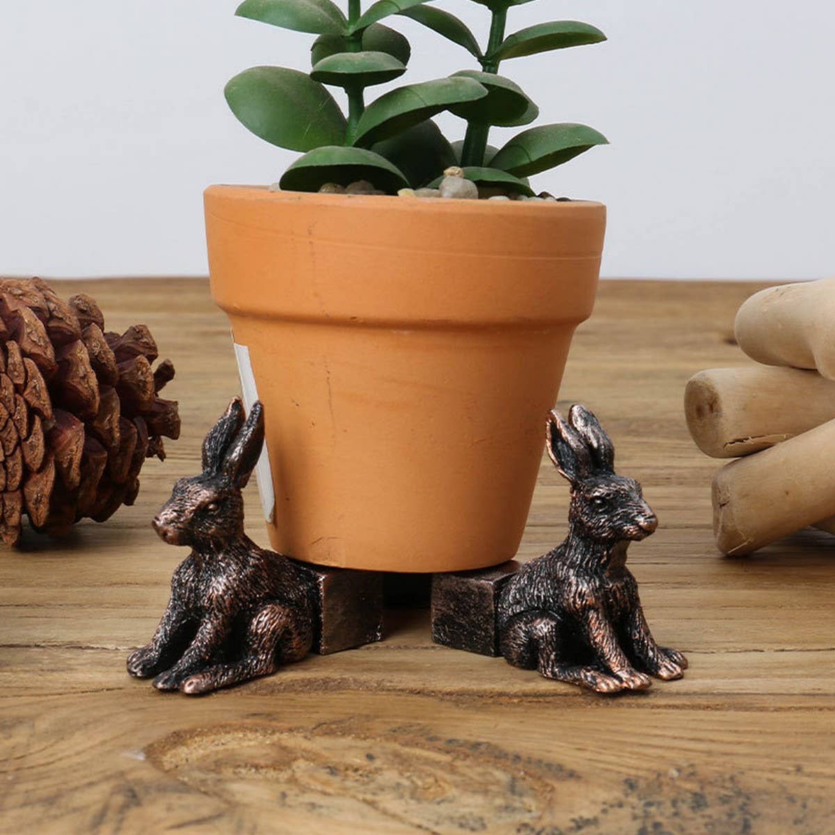 Turtle Resin Garden Plant Pot Support Decor_CWMM9861