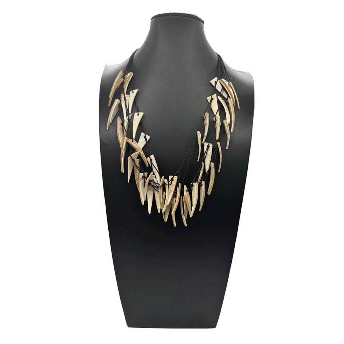 BOHEMIAN COLORFUL COCONUT SHELL BRAIDED NECKLACE_CWMM4844