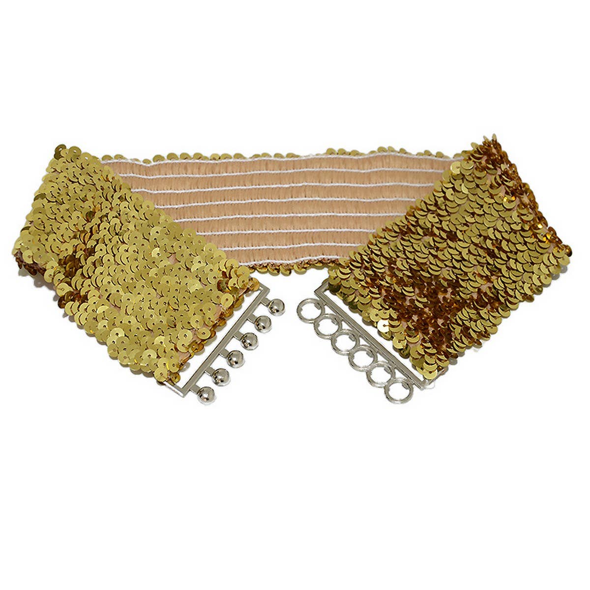 WOMEN'S STRETCH FISH SCALE SEQUIN GIRDLE_CWABE0492