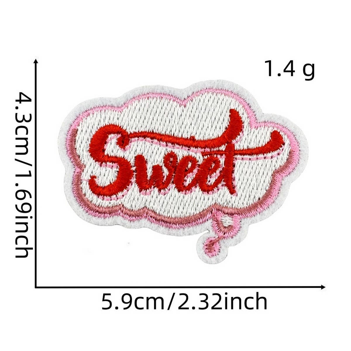 FUNNY TEXT PATCH EMBROIDERED CLOTH PATCH