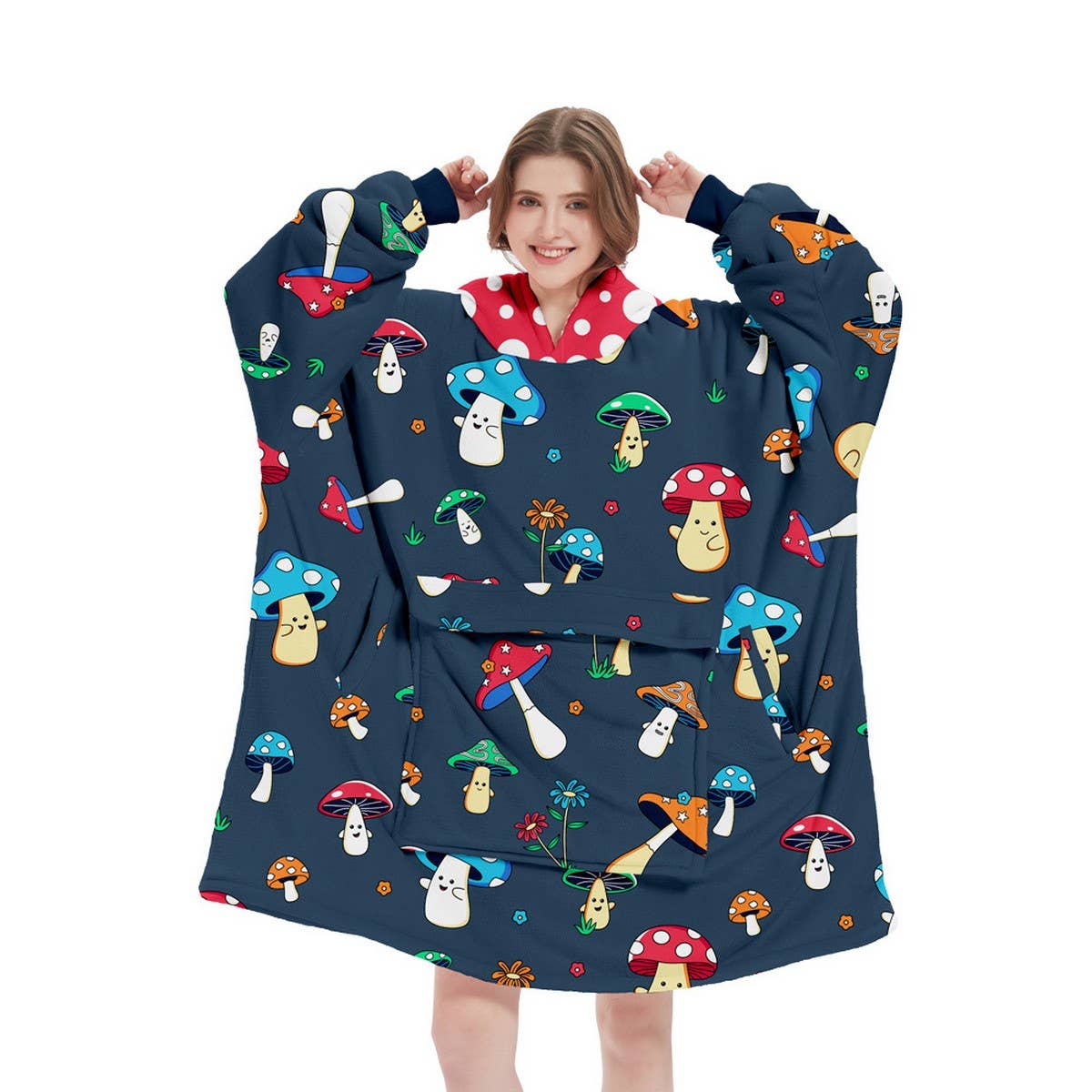 Pullover Hoodie Blanket for Outdoor & TV Lounging_CWAHA6526