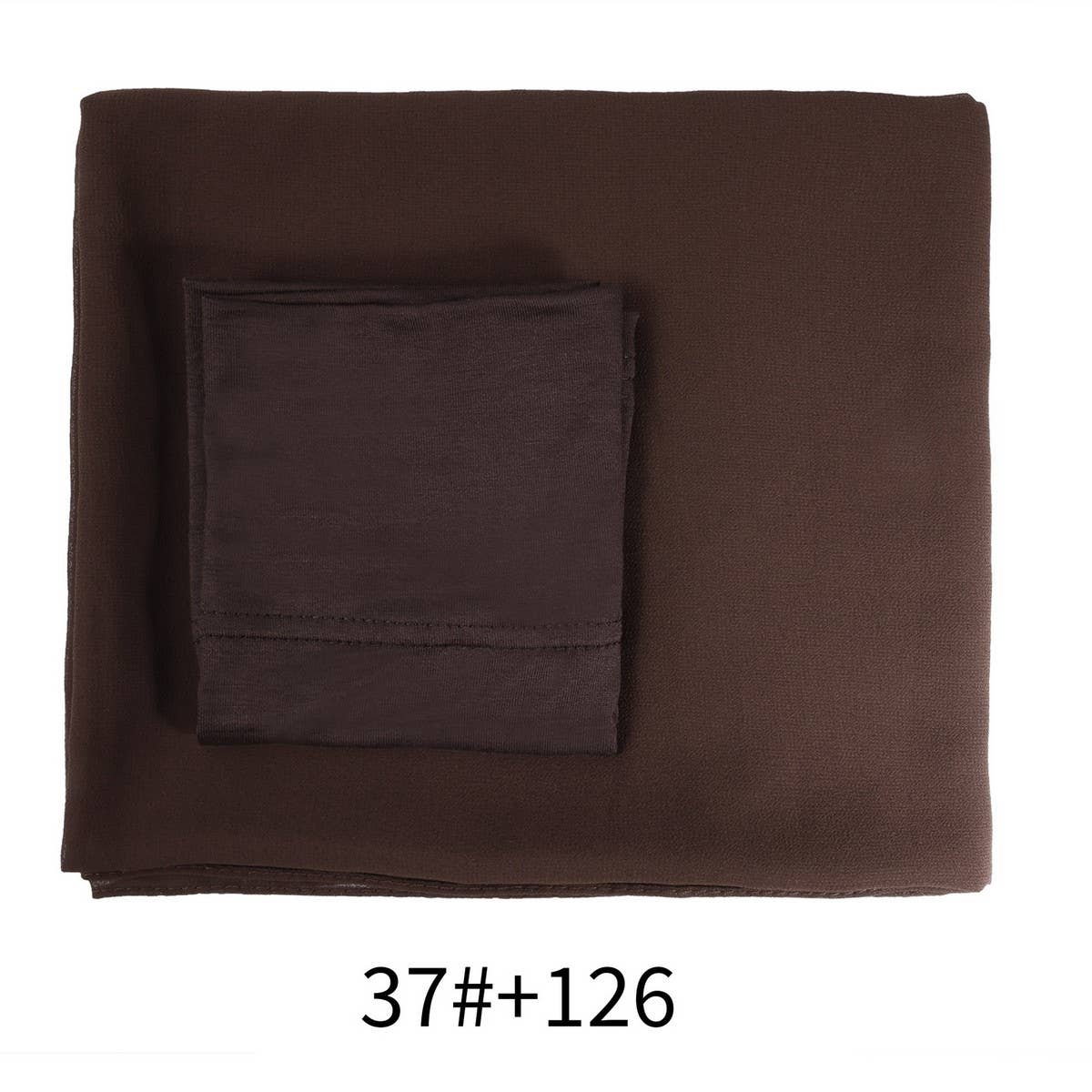 TWO-PIECE CHIFFON SHAWL AND HEADSCARF