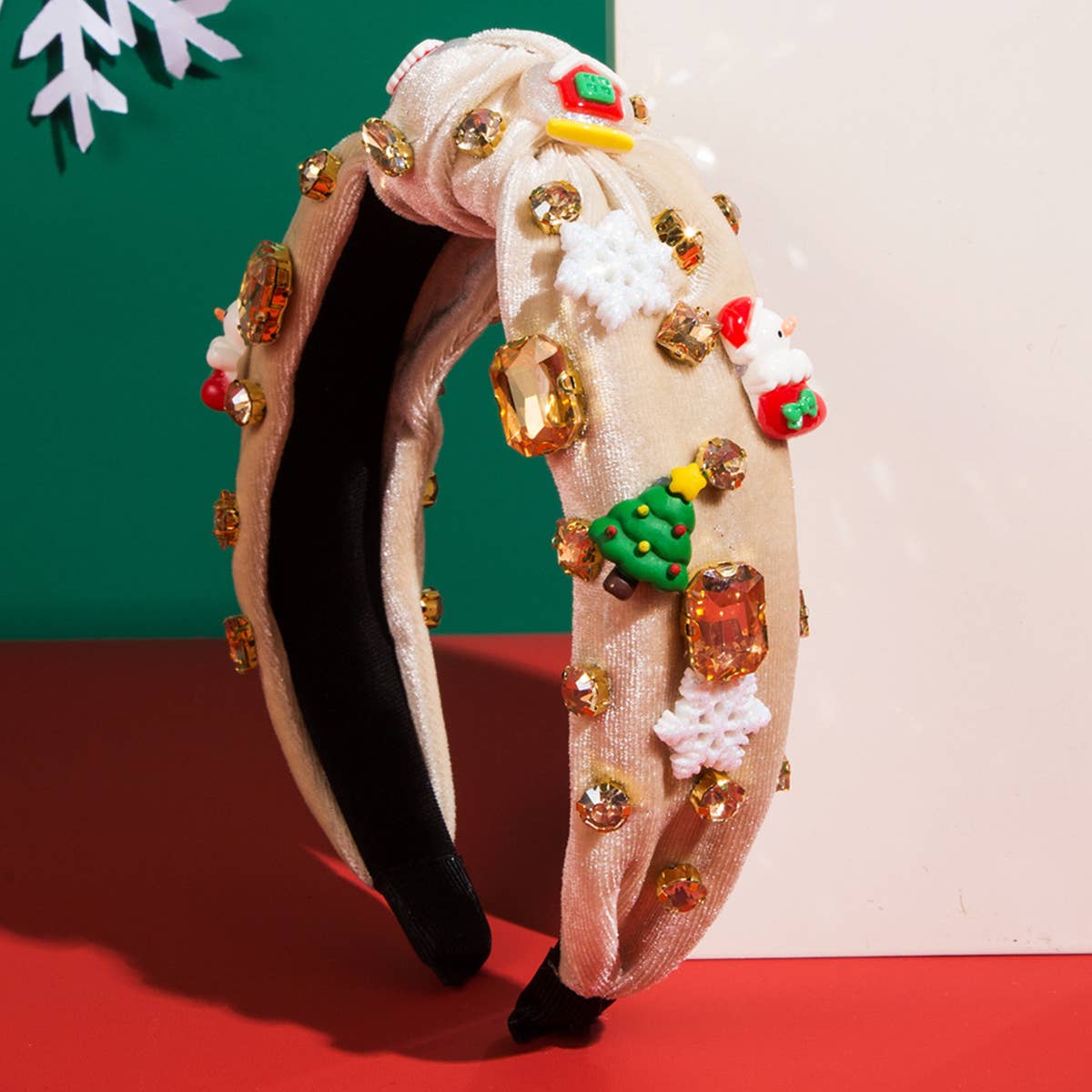 CHRISTMAS HEADBAND HIGH QUALITY FLANNELETTE