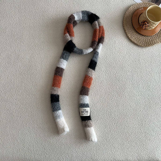 Colorblock Skinny Stripe Scarf ? Chic Summer Wrap