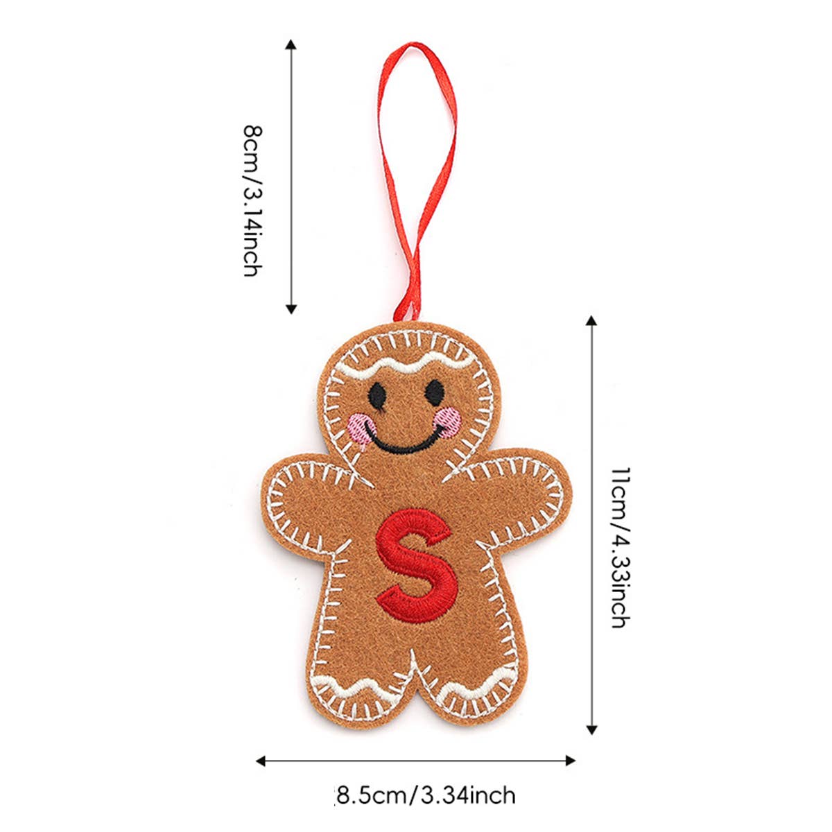 CWMM9399_NEW CHRISTMAS GINGERBREAD MAN DECORATION PENDANT
