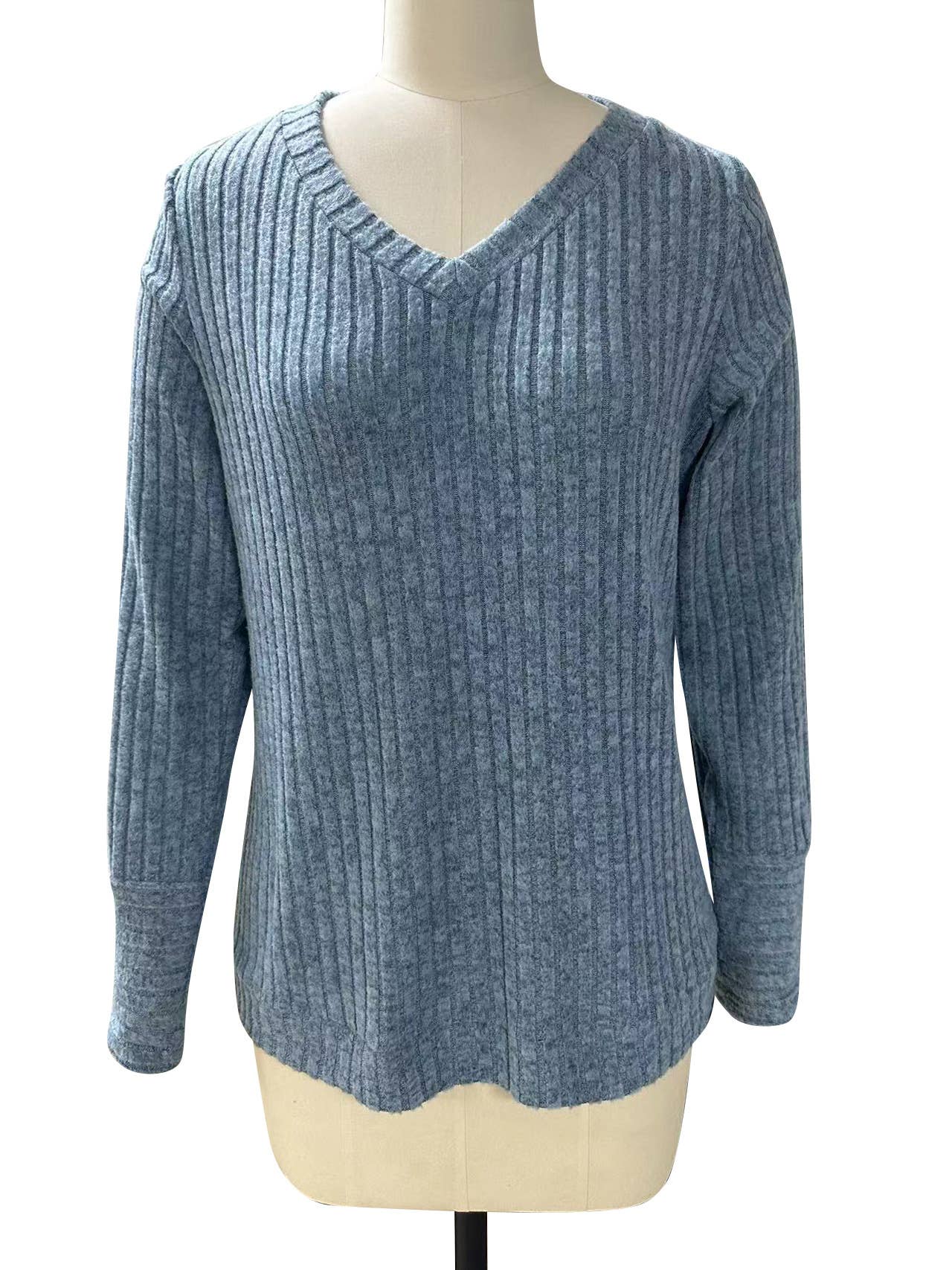 Sharpened pit stripe V-neck fashion T-shirt