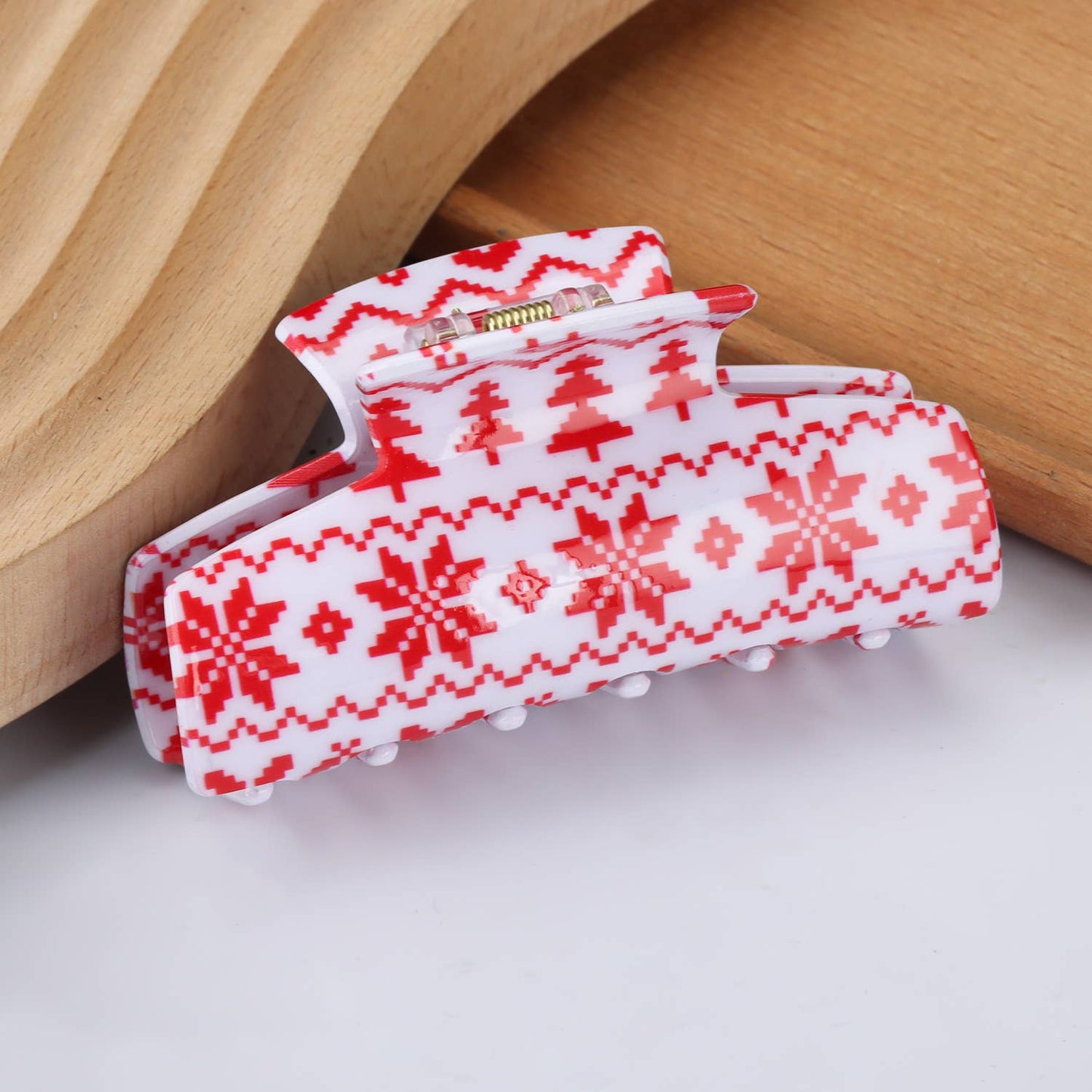 Christmas Acetate Hair Claw - Cute & Festive Style_CWAHA0323