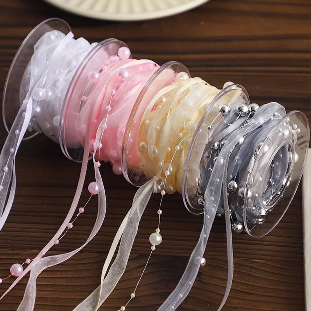 PEARL RIBBON HAND-WOVEN HANDMADE ACCESSORIES_CWMM5746