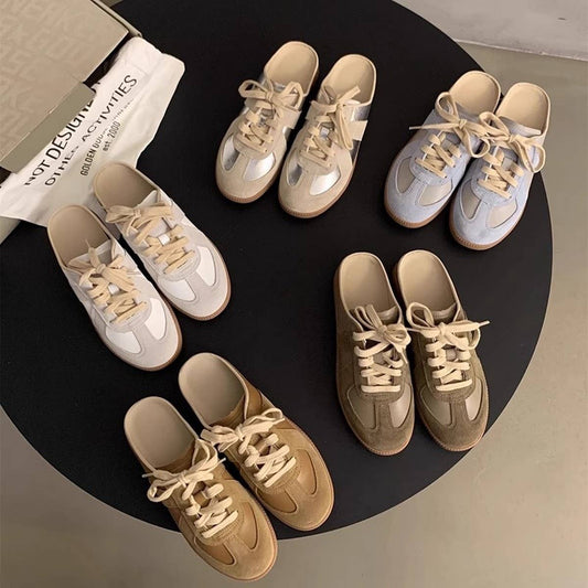 Thick Sole Backless Slip-On Shoes