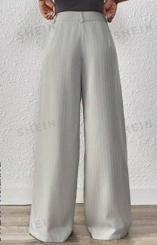 Sagging straight leg casual floor length pants