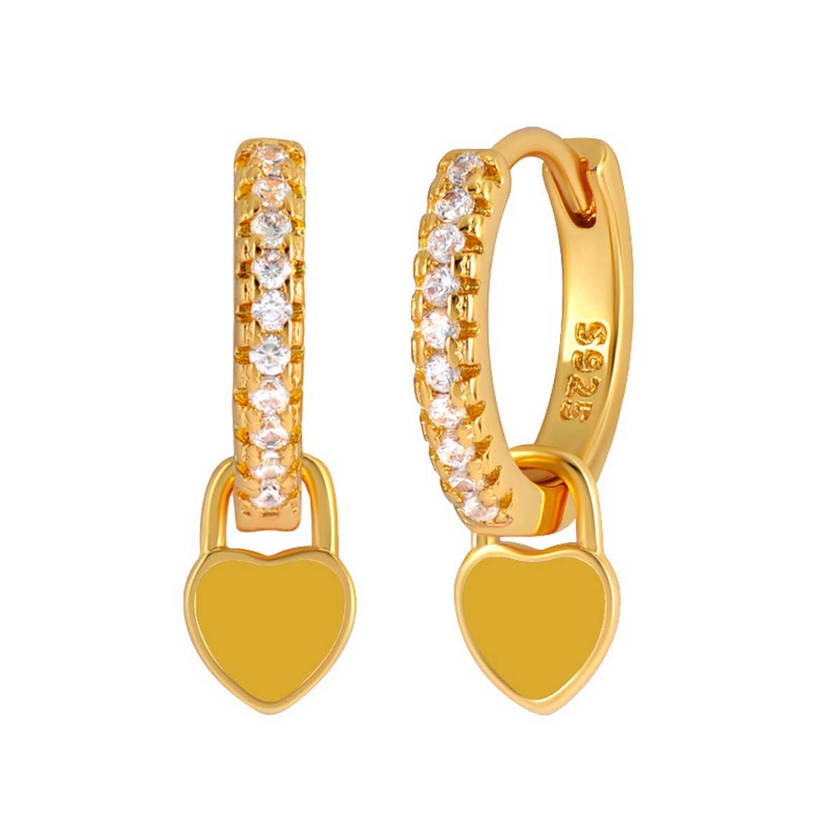 NEW SIMPLE MULTI-COLOR LOVE GEOMETRIC EARRINGS