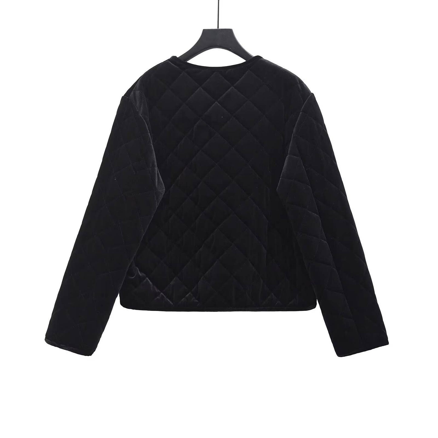 FASHION PERSONALITY SOLID COLOR ROUND NECK COAT