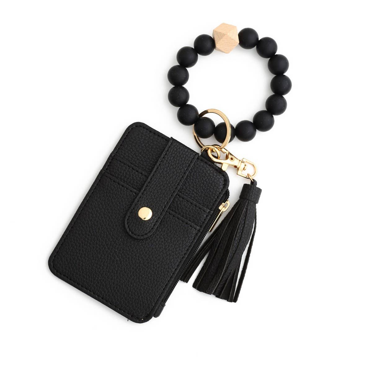 Silicone Wristlet Keychain Card Holder Wallet