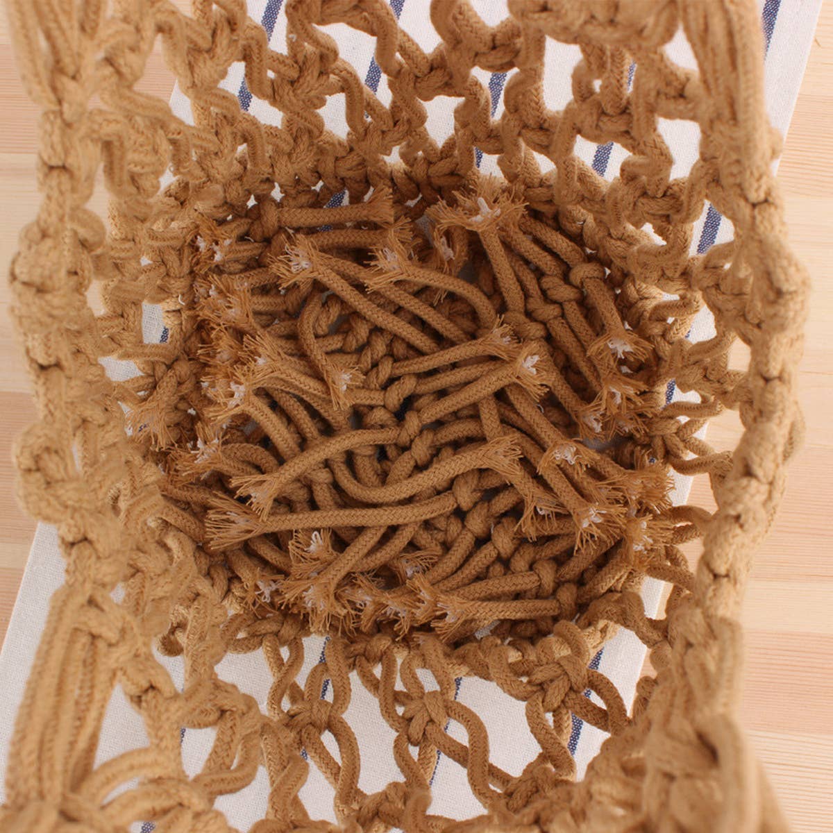 PORTABLE CASUAL HOLLOW COTTON WOVEN BAG_CWAB2116