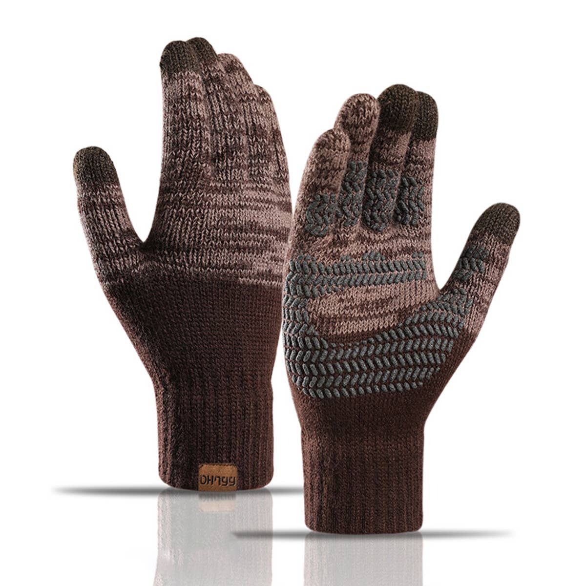 MEN'S COLORBLOCK OFFSET TOUCHSCREEN GLOVES
