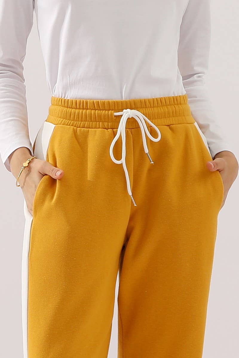 CWBLP398_HIGH WAISTED STRAIGHT WIDE LEG LONG SWEATPANTS