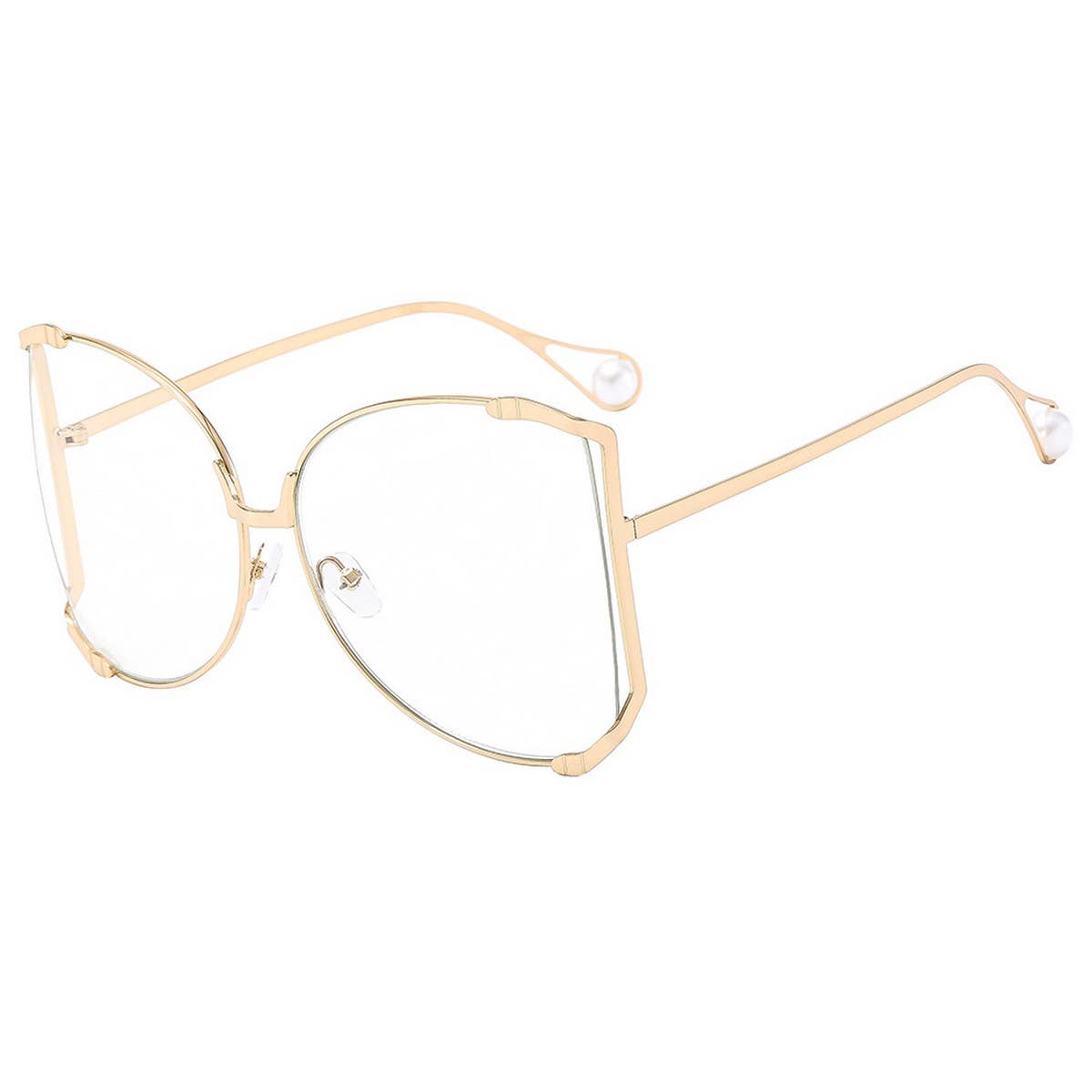 Runway Oversized Sunglasses with Gem Arms