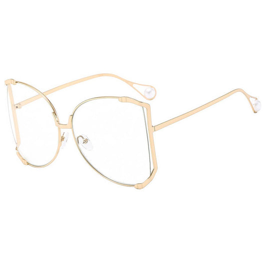 Runway Oversized Sunglasses with Gem Arms