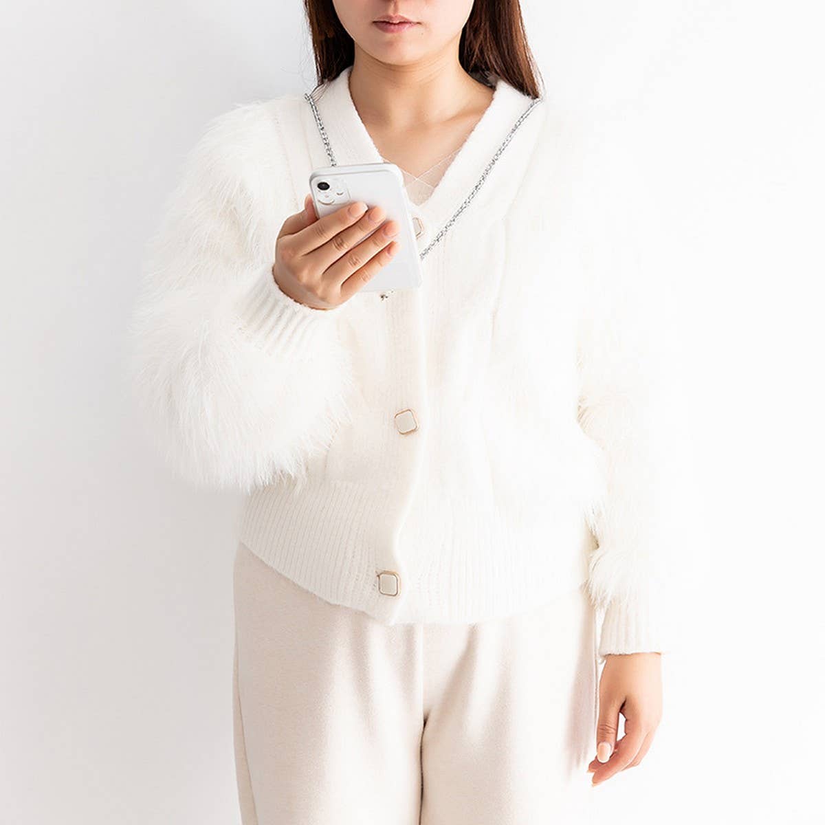 Glass Mirror Rhinestone Phone Chain,Bags Strap