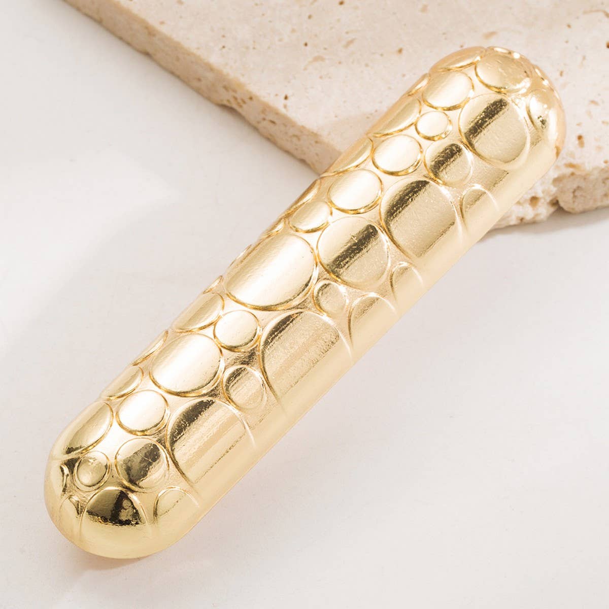 Sleek Beaded Metal Hair Clip for Braids & Buns_CWAHA6232