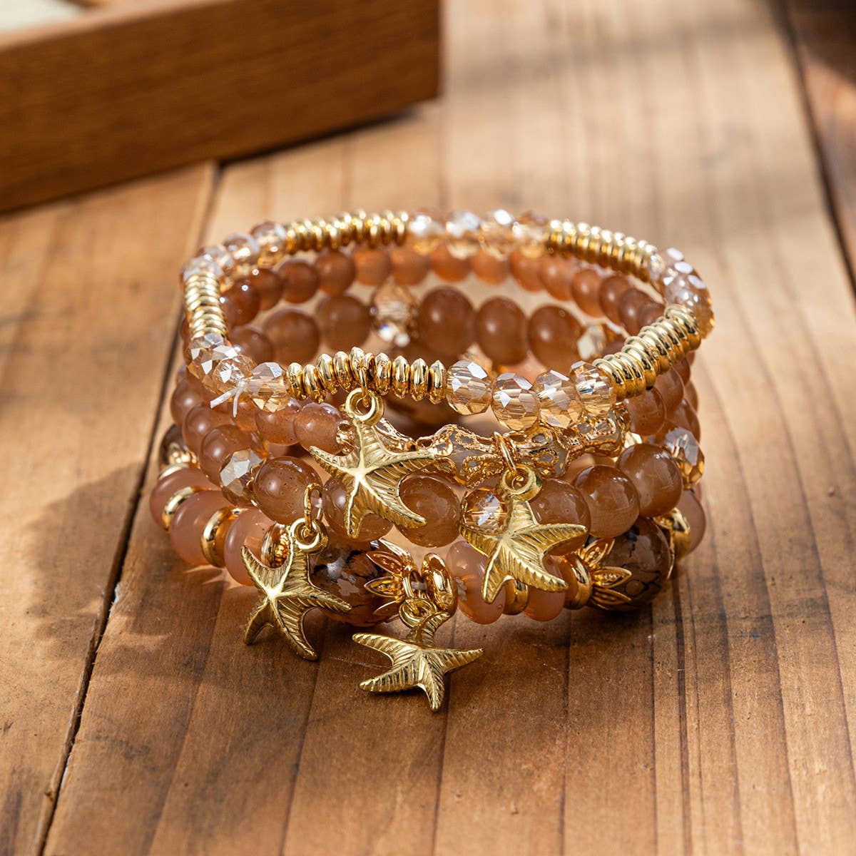 WOMEN BOHEMIAN MULTI-LAYER CRYSTAL BRACELET