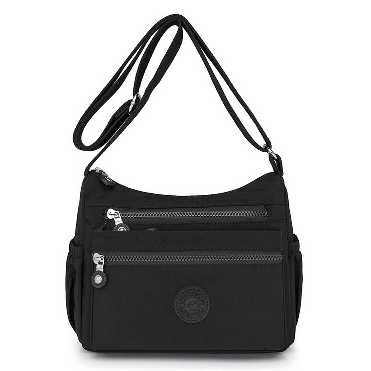 LIGHTWEIGHT NYLON MULTI-LAYER SHOULDER BAG