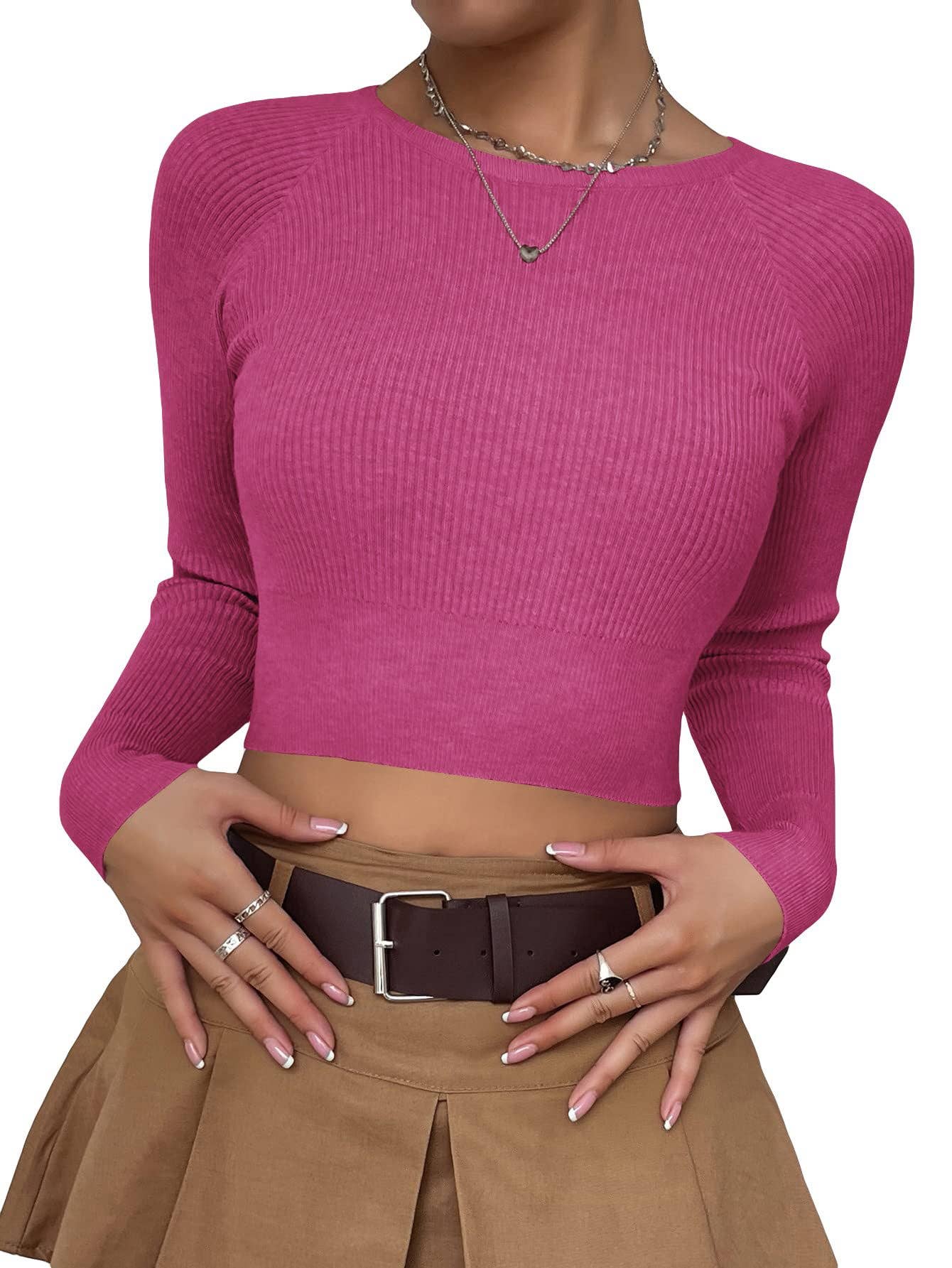 LONG SLEEVE BREATHABLE BACK WEAR NUDE YOGA WEAR